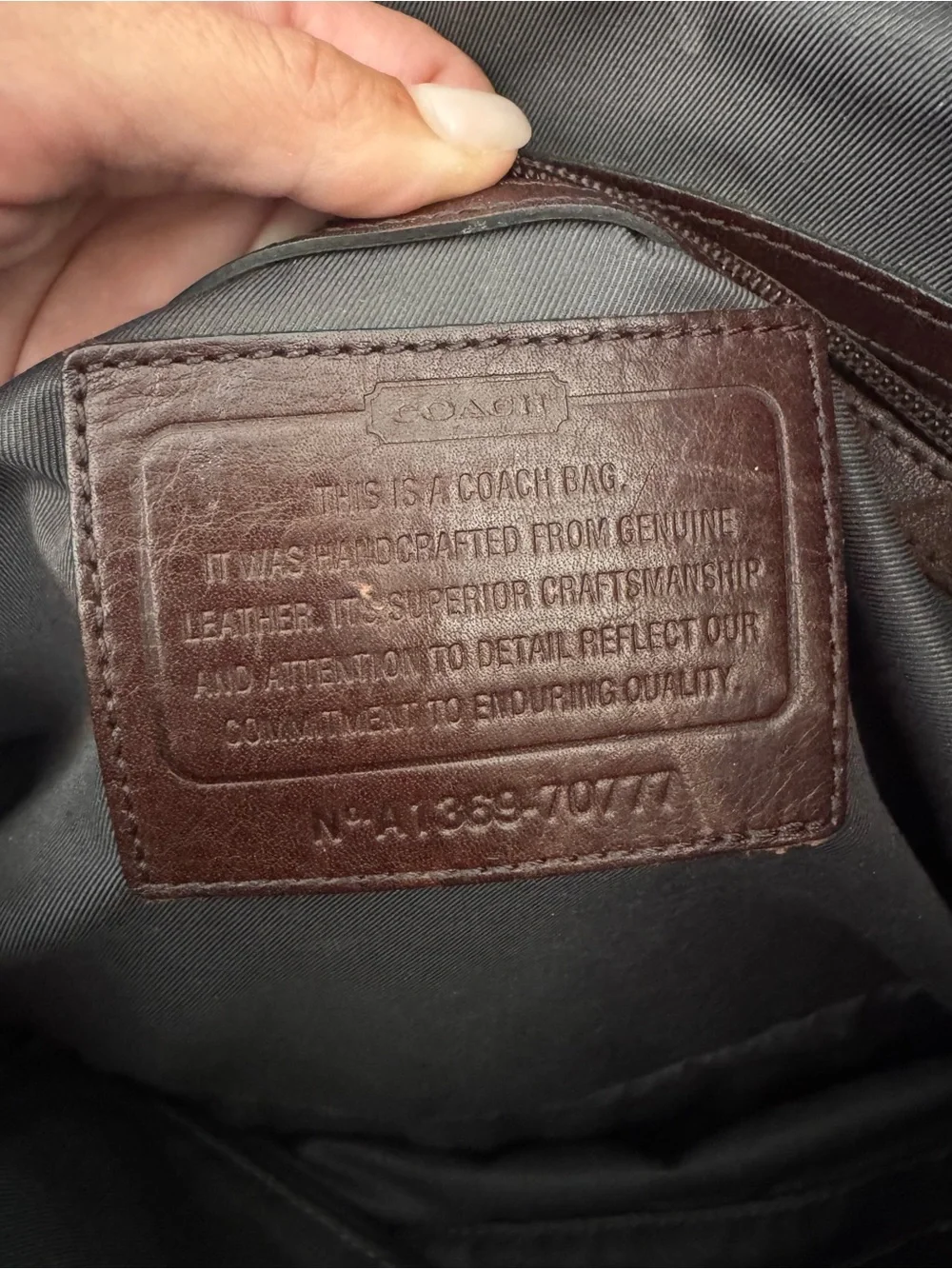 Vintage Coach Brown Leather Briefcase Tote. Extremely clean interior. Classic